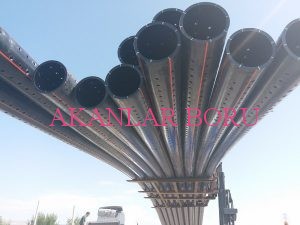 delikli polietilen boru