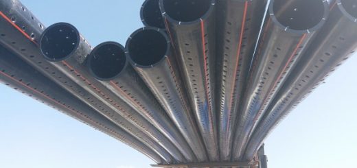 delikli polietilen boru